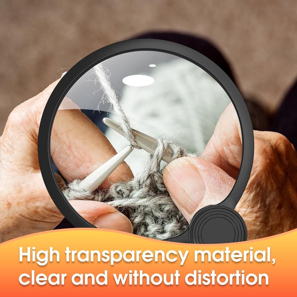 Увеличительное стекло на шею с подсветкой, 5-кратная лупа с подсветкой для чтения, изготовления ювелирных изделий, ремонта электроники, шитья