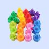 Montessori Screw Building Blocks Educational Nut Shape Toys Plastic Insert Blocks  Kids Gift