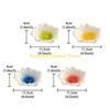 F26C Ceramic Flower Gradient Jewelry Tray for Contemporary Decoration