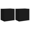 VidaXL Meubles TV muraux 2 pcs noir 40,5x30x40 cm bois d'ingénierie 836899