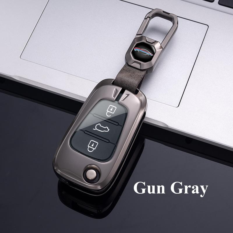 New Metal Zinc Car Key Case For Hyundai I20 I30 Elantra Azera Veracruz Veloster