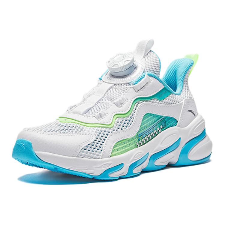 Anta Kids Comfortable Versatile Non-Slip Durable Low-Top Running Shoes Kids Sneakers White Blue A12435573-3