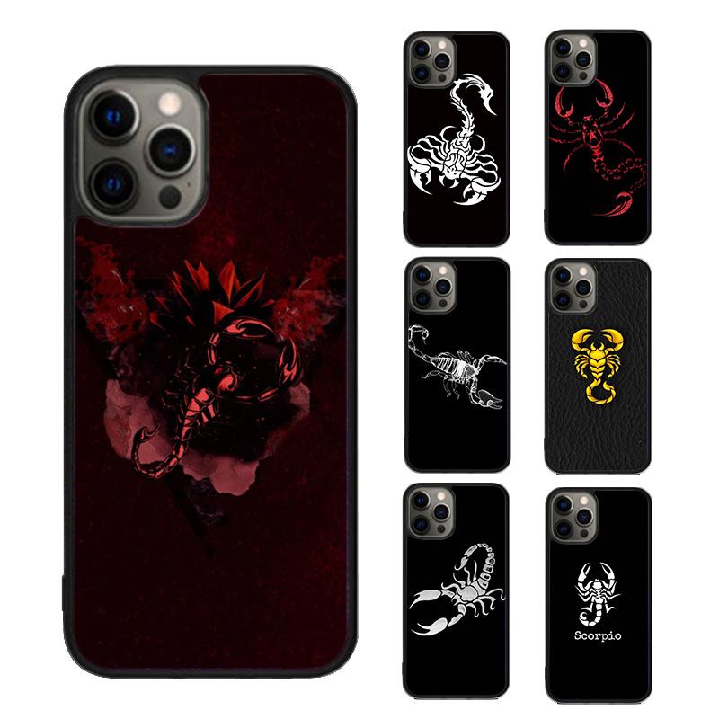 Animal Scorpio Phone Case cover For iPhone 17 Air 15 16 16e 14 13 Pro Max Coque 12 11 Pro Max For Apple PLUS fundas