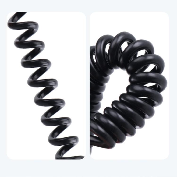 Автомобильный пружинный выдвижной кабель для передачи данных, быстрая зарядка 6A, зарядный кабель для автомобиля и мотоцикла, длина кабеля 30-180 см.