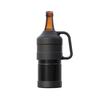Insulated Beer Bottle Holder, 500ml-633ml, for Medium To Large Bottles, Vacuum Insulated, Outdoor Use, Black, ABBH-BK