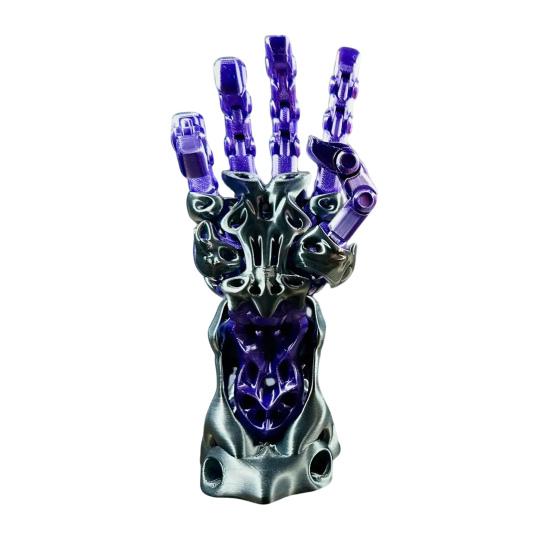 Yousheng 3D Printed Manipulator Mechanical Arm with Movable Finger Joints Articulated Robotic Hand for Robot Cyberpunk Fans