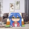 Konata izumi L-Lucky S-Star Blanket  Warm Novelty Plush Bedding Throws For Child Couch Bed Flannel Bedspread Bed Cover