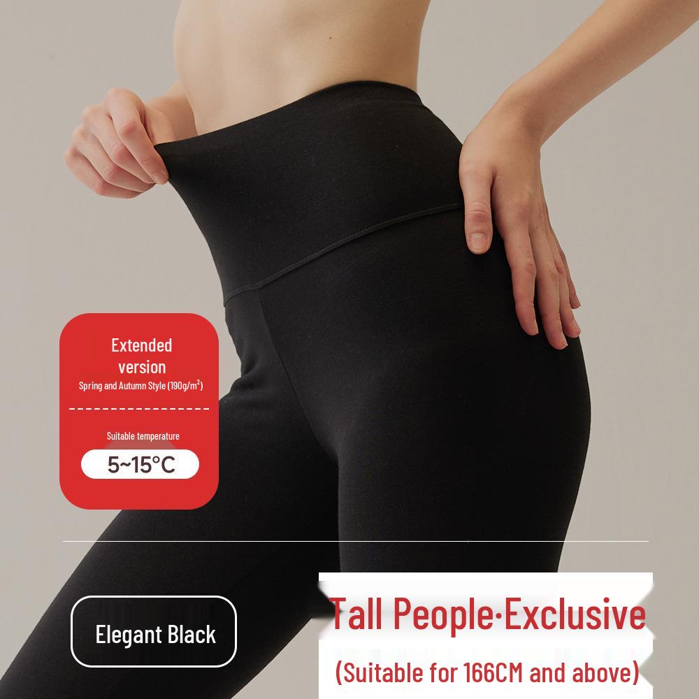 Женские хлопковые леггинсы с высокой талией, облегающие, теплые, для осени/зимы
