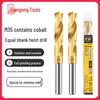 Tiangong M35 Cobalt Twist Drill Bit for Stainless Steel, Industrial Grade, 1/2" Mold Steel Shrink Shank.