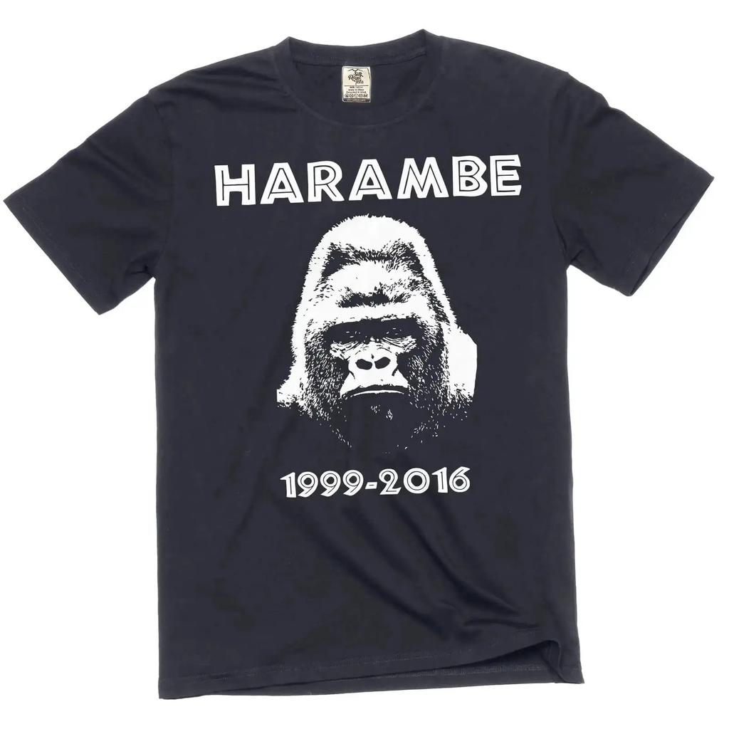 Harambe 1999 2016 T Shirt Gorilla Support Vintage Casual Comfortable Streetwear Breathable Soft Graphic Designer Clothes