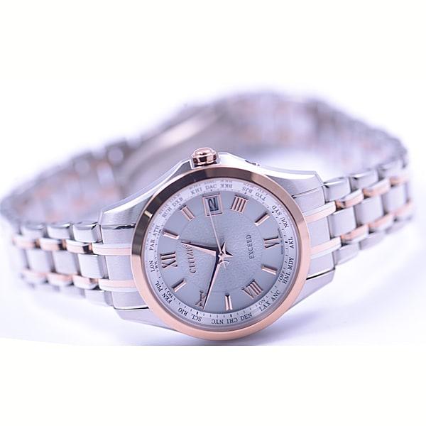 Citizen EC1124-58A ( Watch EXCEED Eco-Drive Radio-controlled Pair Model Women's) Round Watch Silver