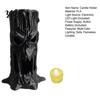 LED Lighted Horror Ornaments Halloween Tree Stump Skull Candle Holder, Spooky Face Tabletop Decor, Hollow Entryway Tealight Holder for Electronic
