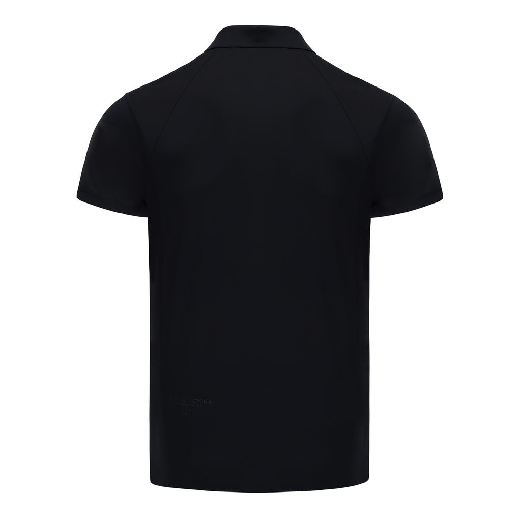 Li Ning Серия Glory Удобная Повседневная Простая Универсальная Дышащая Толстовка с Коротким Рукавом Рубашка Поло Унисекс Рубашка Поло Темно-синий APLUA97-1