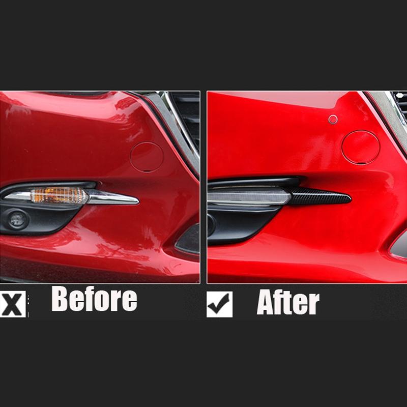 Для Mazda 3 Axela 2017 Накладка-стикер на противотуманную фару, накладки для дневных ходовых огней