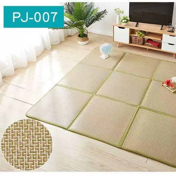 Woven Rattan and Bamboo Cooling Floor Mat for Bedroom and Living Room