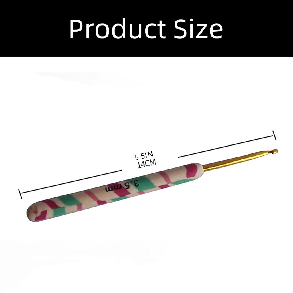 9 шт. Эргономичный крючок для вязания Эргономичная ручка Крючок для вязания для начинающих Вязание свитера Шарфы Сумка Носки 2,0 мм-6 мм