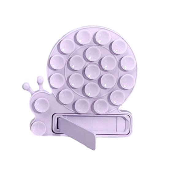 Держатель для мобильного телефона в форме улитки, присоска, подставка для телефона, силиконовая складная силиконовая подставка для вождения, фитнеса, приготовления пищи, душа