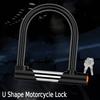 Electric Bike U Shape Lock Motorcycle Lock Hydraulic Cutter Resistant Lock Dustproof Waterproof Scooter Tricycle Cycling Lock