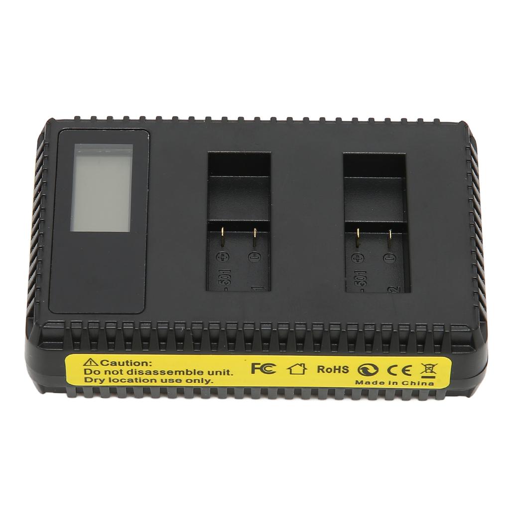 Camera Battery Charger Dual USB Chager with LCD Display for AHDBT‑501 Camera Battery