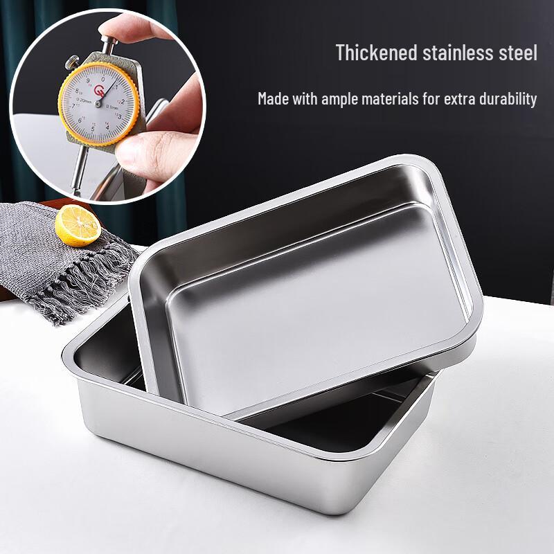 Naijiang Stainless Steel Rectangular Food Pan with Lid