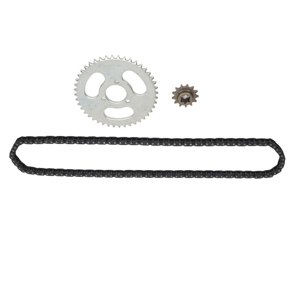 T8F 13T Front Sprocket T8F Drive Chain 116 Links T8F 44T 3 Hole Rear Chain Sprocket Kit for ATV