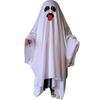 Cosplay Halloween Cloak Cape White Ghost Cosplay Costume Creative Ghost Poncho Robe  Festival