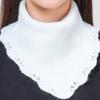 Windproof Knitting False Collar Detachable Triangle Scarf Casual Head Neck Warm Cover  Women