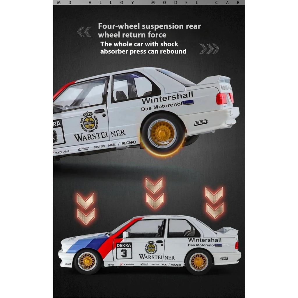 1/24 литая модель автомобиля BMW M3 Street Car Decal Version литая модель автомобиля