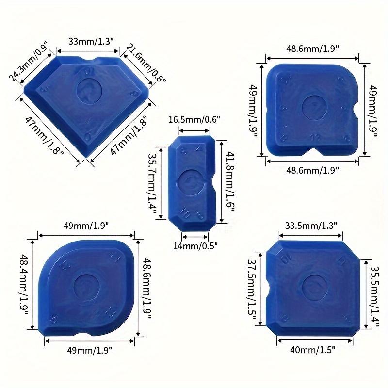 5 шт., комплект для разбрасывателя силиконового герметика, аппликатор для затирки плитки, инструмент для удаления цементного герметика для окон и дверей