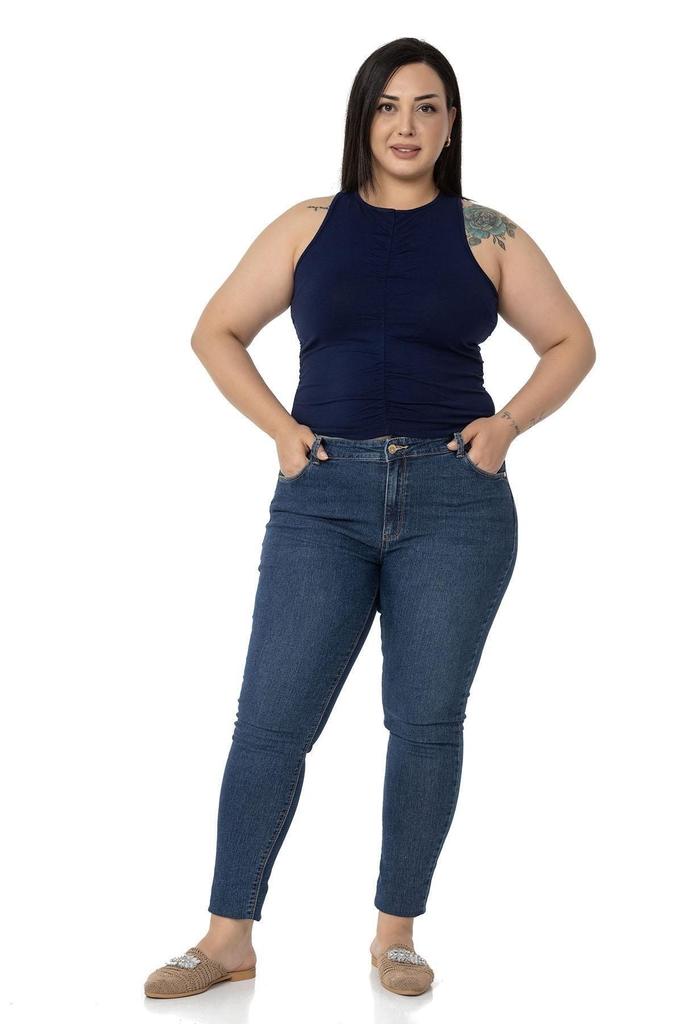 Women's Style Big Size Body Plus Size Halter Neck Mink Body With Draped Front And Sides