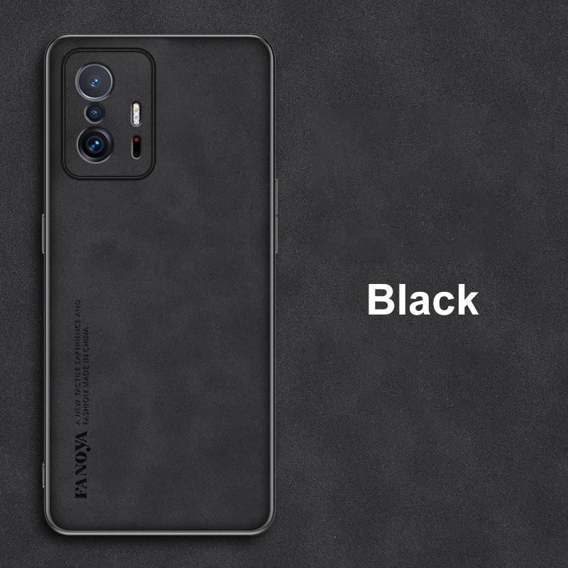 Чехол для Xiaomi Mi 11T Pro Роскошный чехол для телефона из искусственной кожи для Xiaomi 11T Pro Mi11T 5G Задняя крышка Матовый силикон Полная защита