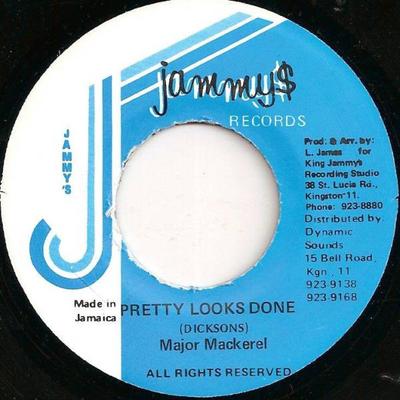 7-дюймовая пластинка MAJOR MACKEREL - Pretty Looks Done NONE Jammy's Records Ямайка Регги, Ска и Даб Б/У