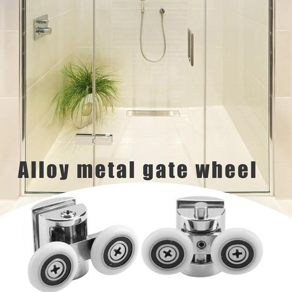 Hardware Sliding Bathroom Wheel Runners Shower Door Rollers Replacement Double-Wheel