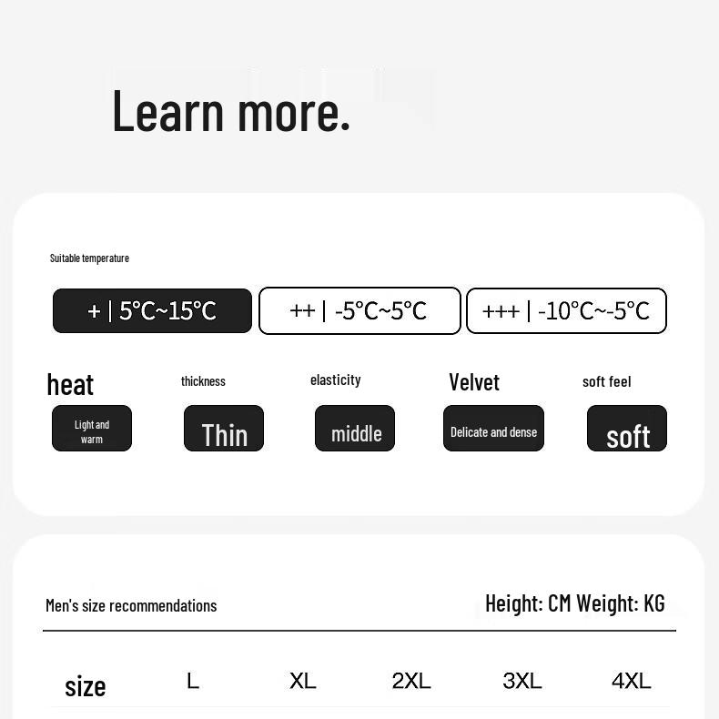 Мужской термокомплект из 95% хлопка 5A с антибактериальным эффектом