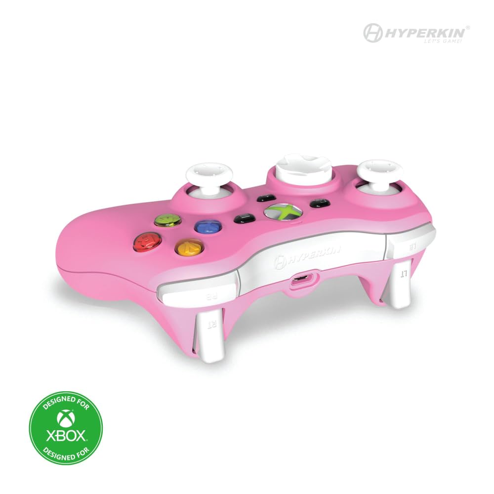Проводной контроллер Xenon для Xbox Series, розовый, с лицензией, для XS/Xbox One/ПК (Виндовс 10/11) (Официально Продукт)