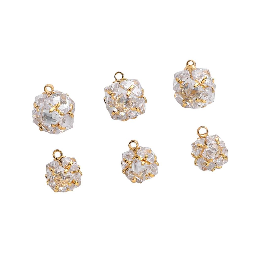 Медь циркон квадратная геометрия подвески для DIY ожерелье серьги DIY ювелирных изделий фурнитура