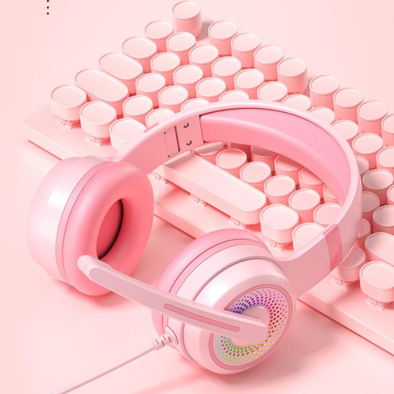 Наголовная киберспортивная игровая USB-проводная гарнитура с RGB-магическим световым эффектом