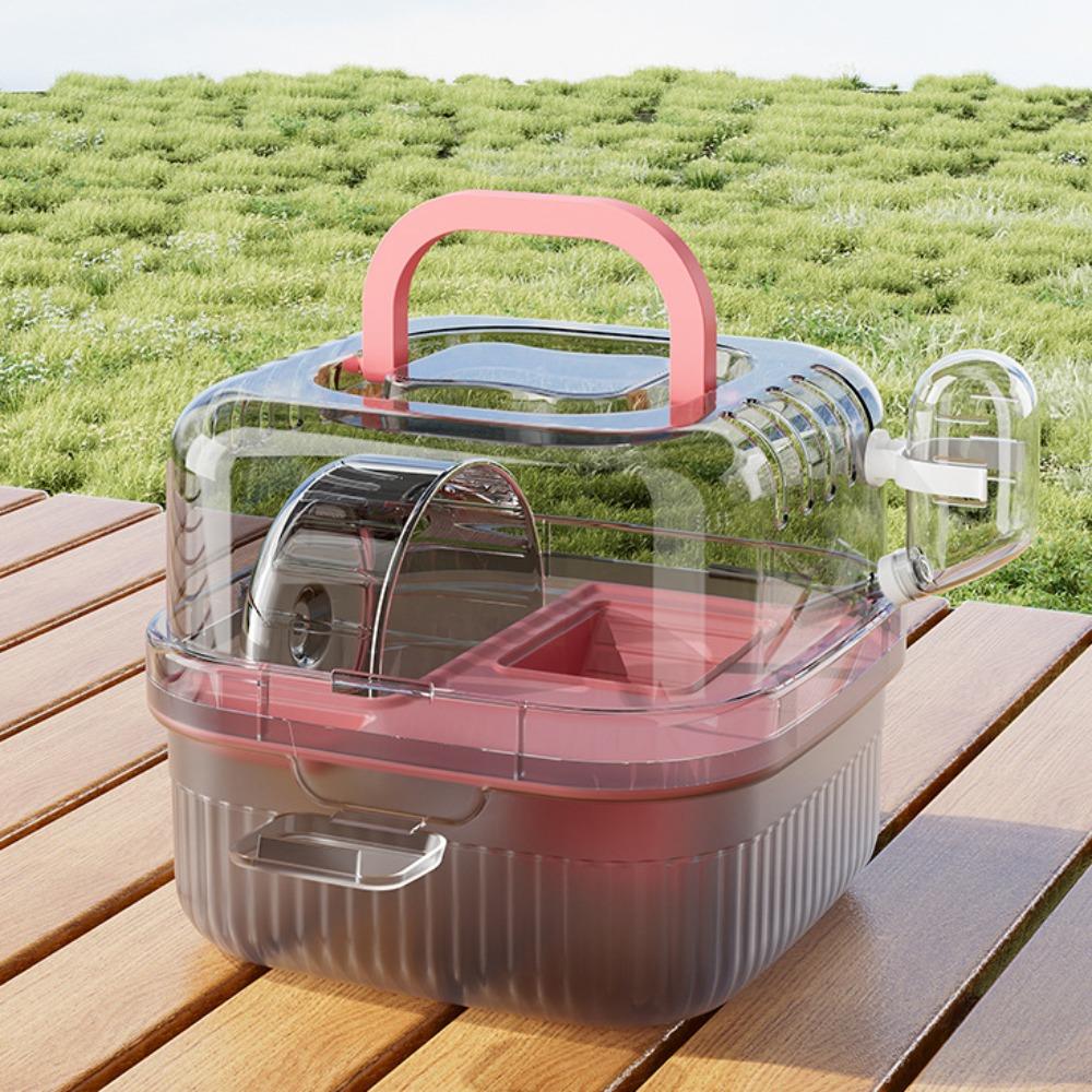 Прозрачная клетка-переноска с большой откидной крышкой, клетка для шиншилл, новая клетка для хомяков, хомячков