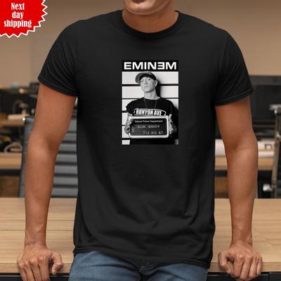 Футболка Eminem Slim Shady с принтом 100% хлопок новый дизайн гангста-рэп унисекс топ