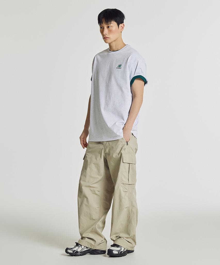 New Balance Nbneg21513 / Uni Nb Friends Футболка с коротким рукавом с графическим принтом Земля (Светло-серый)