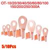 5/10Pcs OT Type OT Wire Nose Terminal Crimp Copper OT Lugs Ring Crimp Electric Accessory