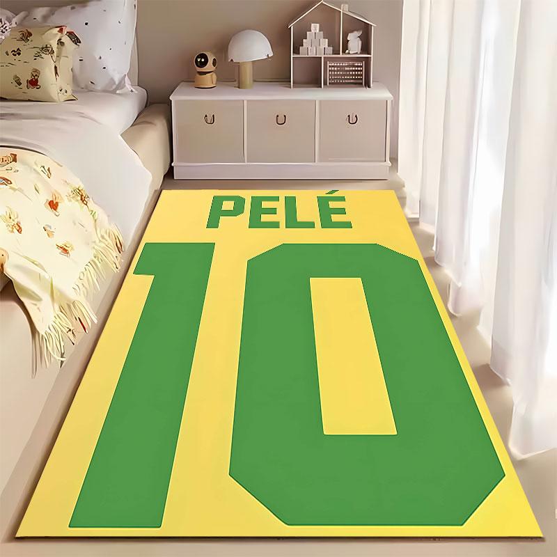 Pelé Brazil Jersey Design suitable as a non-slip mat for the living room or bedroom sofa