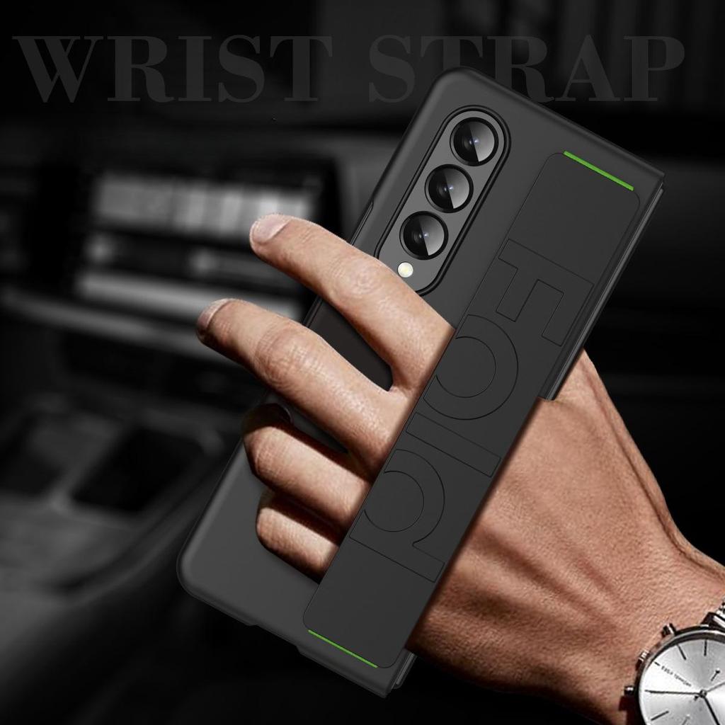 Матовый шелковистый жесткий пластиковый чехол-ремешок для Samsung Galaxy Z Fold 5 4 3 2, браслет, эластичный защитный чехол для Z Fold5 Fold4 Fold3, защитный чехол