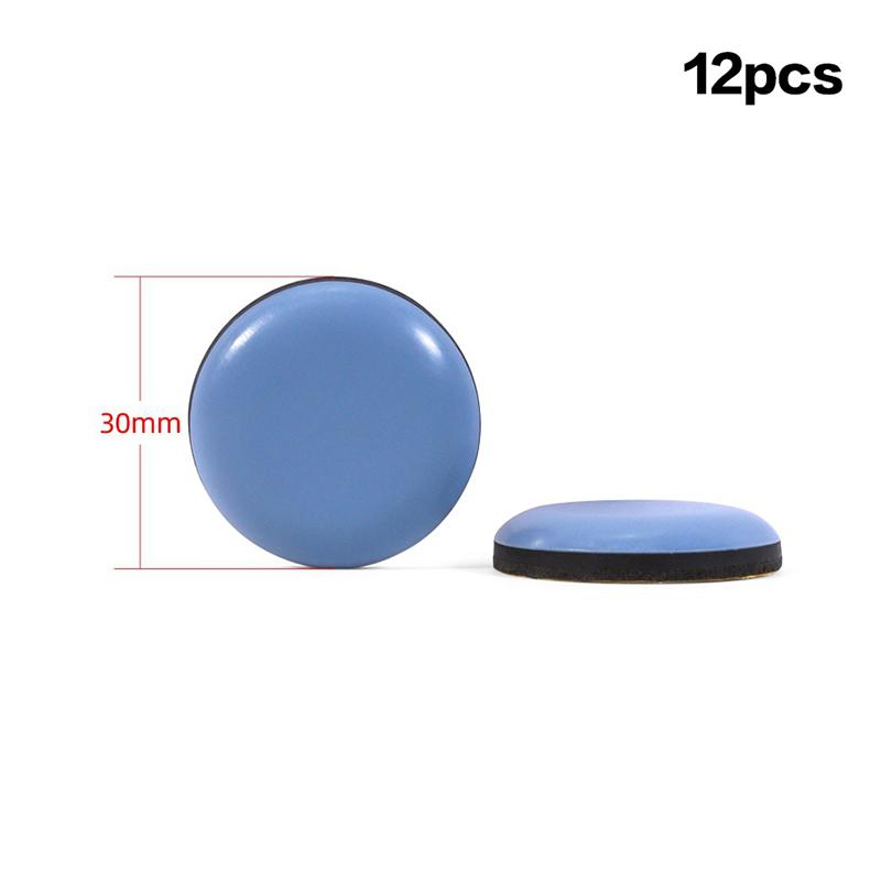 PTFE Square Floor Moving Pads Table Chair Foot 12-Piece Set Of Foot Slides Sliding Pads Home Furniture Sliders Furniture Slides