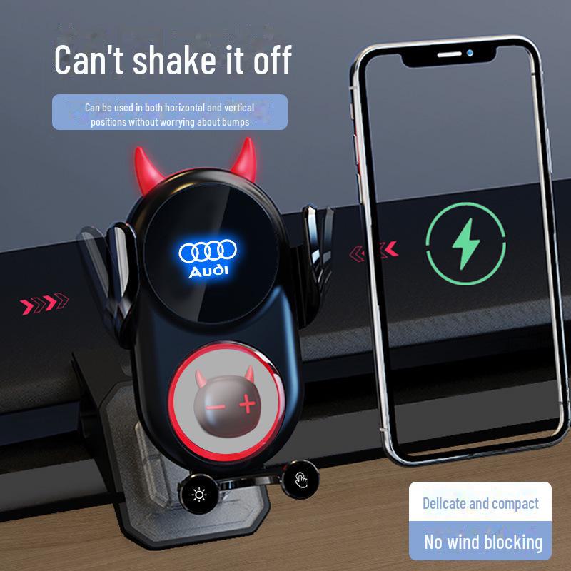Wireless Charging Car Holder for A6LA4Q5LQ3: Auto-Clamping and Navigation