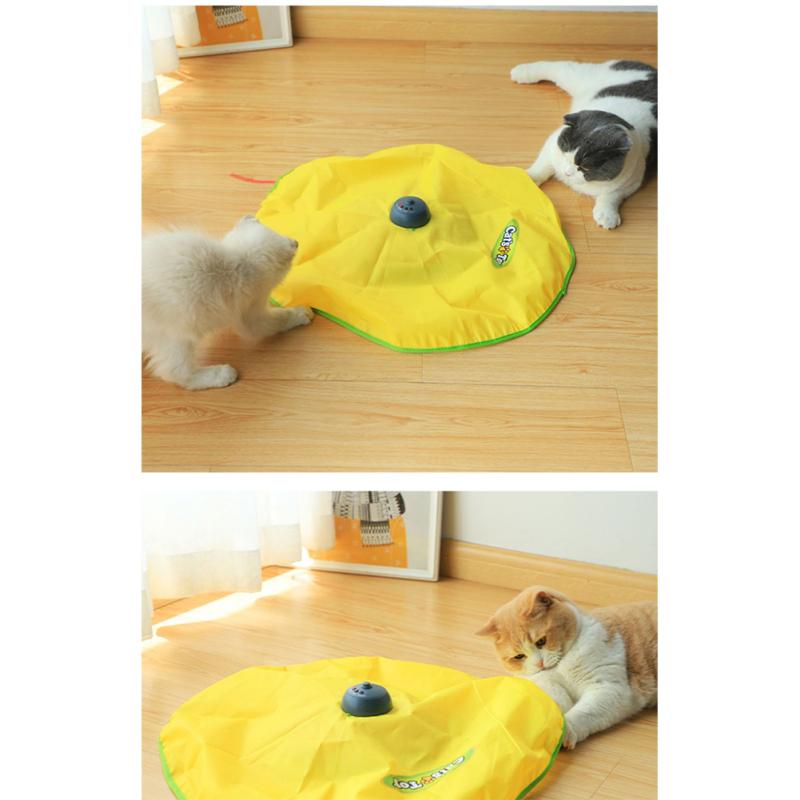 Интеллектуальные игрушки для кошек с движущимся пером, интерактивная игрушка для кошек, автоматическая игрушка для котенка, игрушка для домашних животных