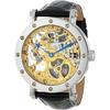 Charles Hubert Mechanical Hand-Wound Skeleton Watch 3876 Men's Black