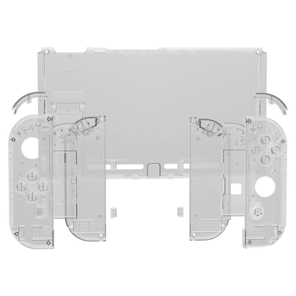 Custom DIY Replacement Case Shell for eXtremeRate Back Plate for Switch Console Made of Clear Holder Handle Controller Housing for Complete Button Set