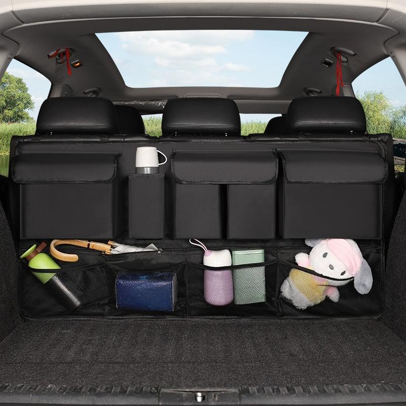 Universal Storage Pocket Multi-Pocket Car Trunk Organizer Hanging Back Seat Storage Bag with 9 Pockets Waterproof Cloth