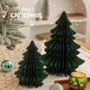 2 шт. Модный Рождественский Елочный Украшение 20/30 см 3D Бумажное Party Favors Мини Складная Рождественская Елка Настольный Декор Ручной Работы Медовая Сота